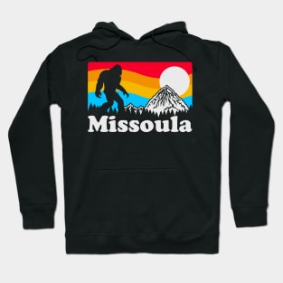 Missoula Montana Bigfoot, Funny Sasquatch Montana Missoula Hoodie